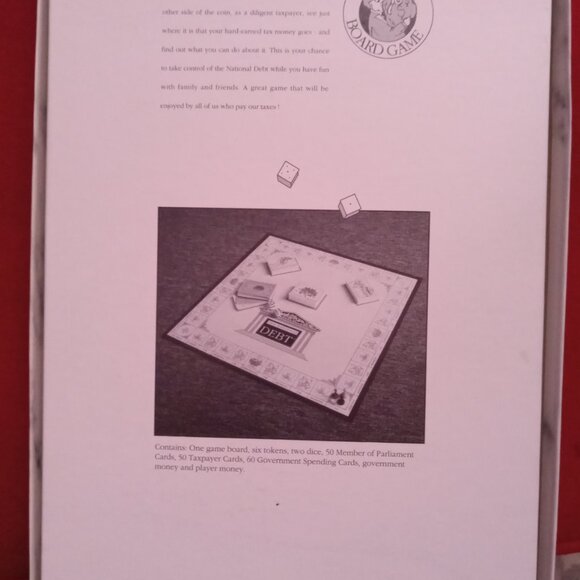 Extremely rare board game by Patgam Games "The National Debt" with all pieces - Picture 2 of 3